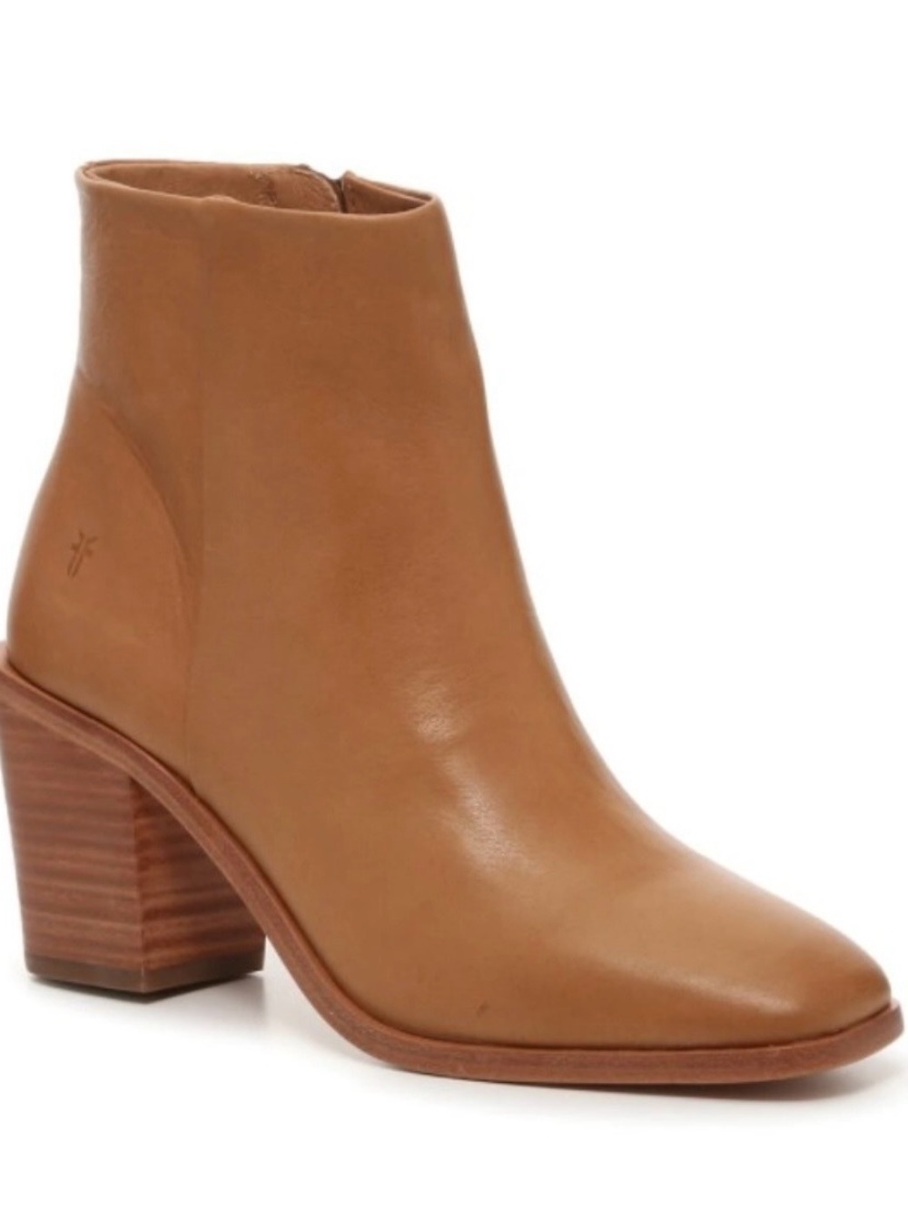 Frye the Georgia tan distressed leather tough moto chunky boots size 8.5